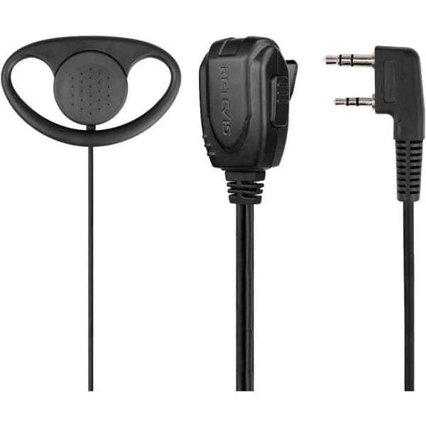 Retevis RE3224 Walkie Talkie hörsnäcka Typ-D 2-stifts headset hörsnäcka Kompatibel med Retevis RT24 RT27 RT22 RT28 Walkie Talkie