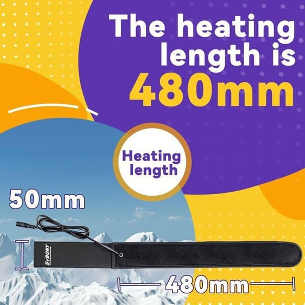 Svbony SV192 linsuppvärmningstejp, teleskopvärmetejp, 480 mm med temperaturkontrollbandenhet