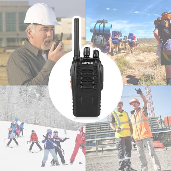 Baofeng PMR walkie-talkie - 2 stk komplet med høretelefoner, walkie-talkie