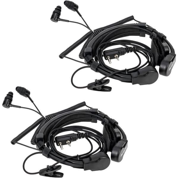 Retevis ETK007 Mikrofon med justerbar hals, Walkie Talkie hörlurar, kompatibel med Retevis RT622 RT21 H-777 RT668 Walkie Talkies (2 st)