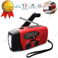 Miniatyrbild 1 av 4: TD®-radio med USB-funktion / multifunktionsvev solenergi inbyggd generator / LED-ficklampa / inspelare