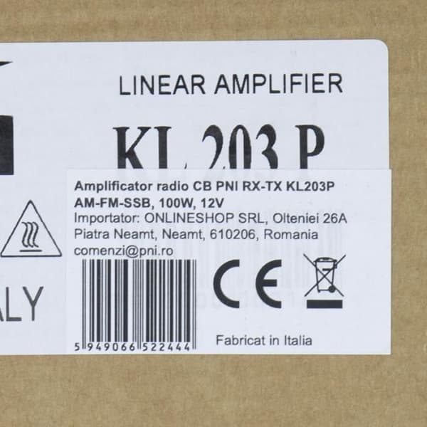 Radiomottagare CB PNI RX-TX KL203P AM-FM-SSB 100W 12V