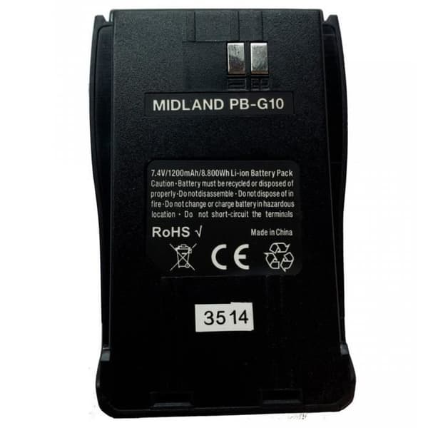 1500mAh Li-ion batteri för Radio G10