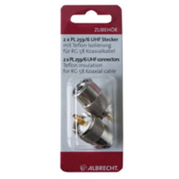 Albrecht PL-kontakt PL259/6 Zweier-Blisterset 50120