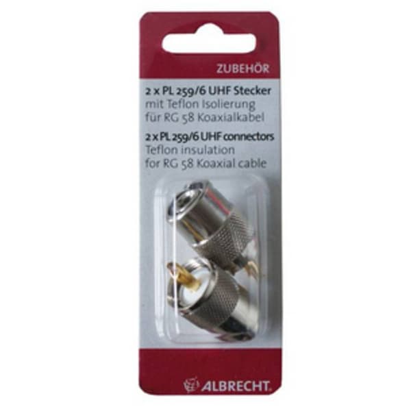 Albrecht PL-kontakt PL259/6 Zweier-Blisterset 50120