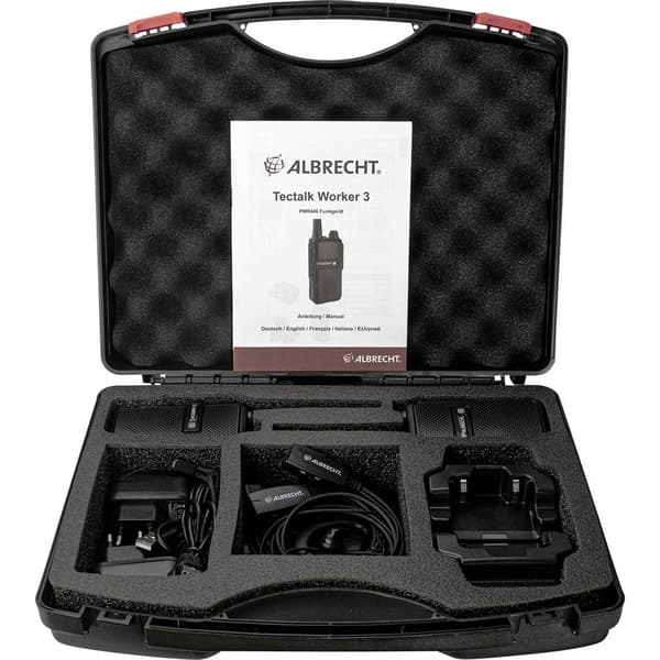 Albrecht Tectalk Worker 3 29825 PMR-walkie talkie Set 2 st