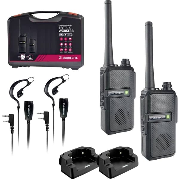 Albrecht Tectalk Worker 3 29825 PMR-walkie talkie Set 2 st