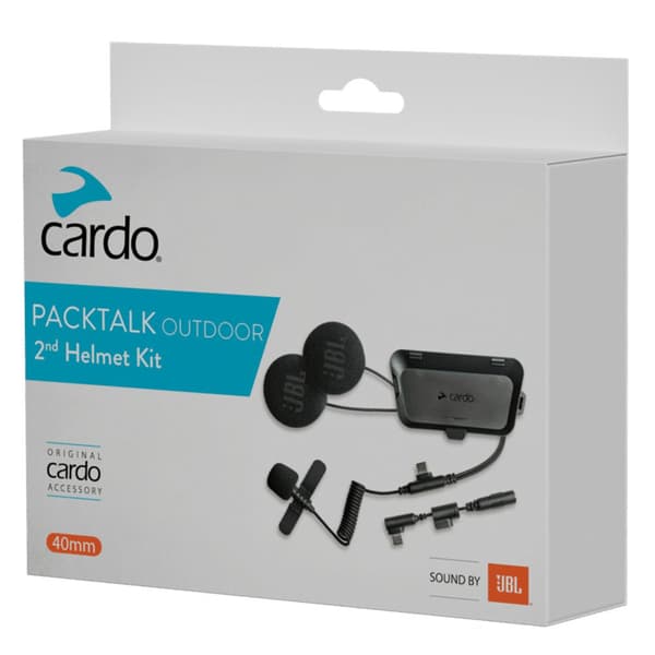 Cardo Packtalk Outdoor 2nd Helmet Kit Svart