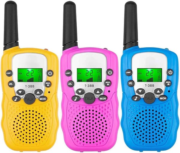2-pak Walkie-Talkie til børn – 3 km rækkevidde, flere farver tilgængelige MultiColor