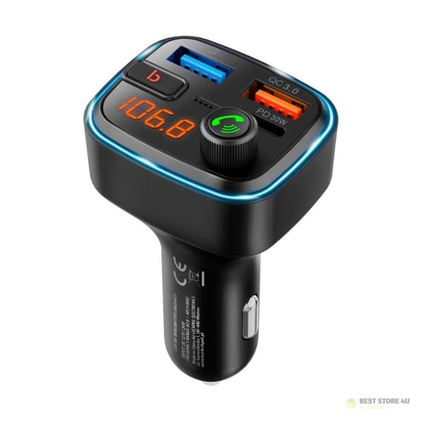 Bil FM-sändare med Bluetooth-funktion