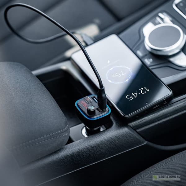 Bil FM-sändare med Bluetooth-funktion