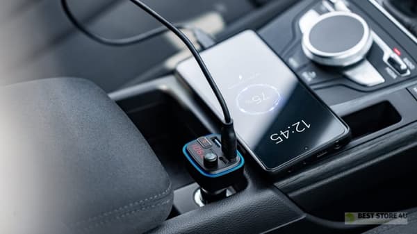 Bil FM-sändare med Bluetooth-funktion