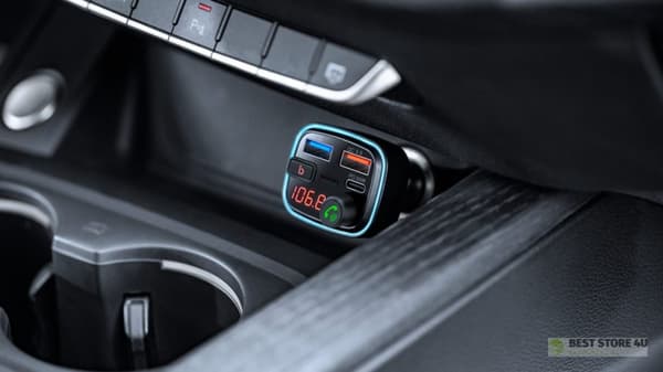 Bil FM-sändare med Bluetooth-funktion