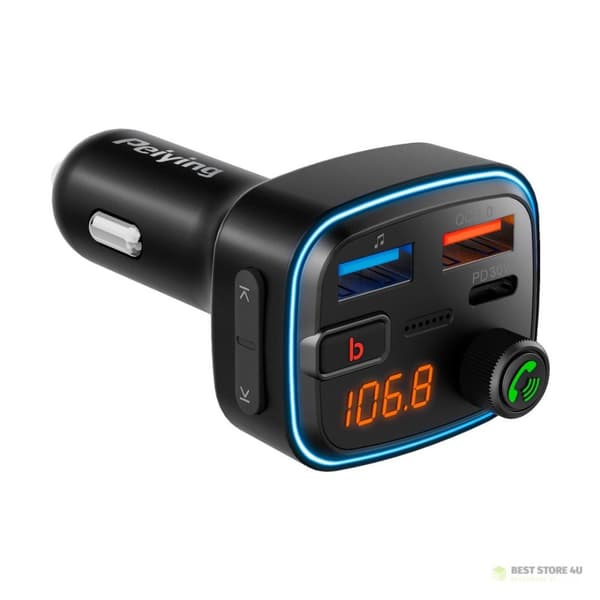 Bil FM-sändare med Bluetooth-funktion
