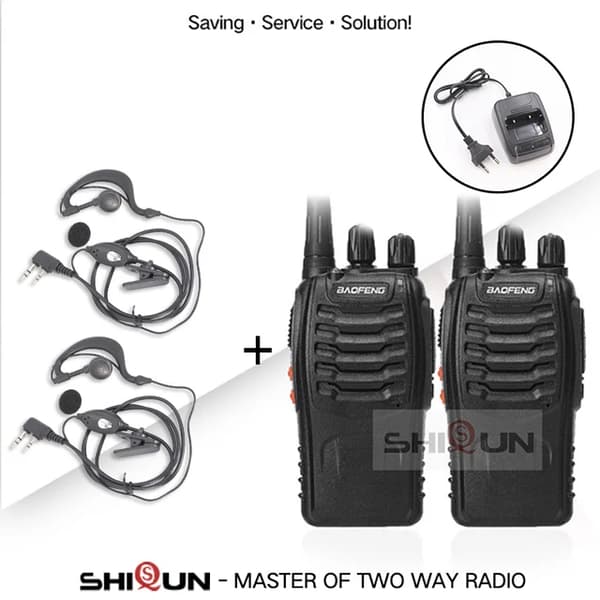 Walkie Talkie, 5W effekt, UHF frekvens, 2