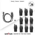 Miniatyrbillede 2 af 2: Walkie Talkie, 5W Strøm, UHF Frekvens, 10PCS-1Kabel
