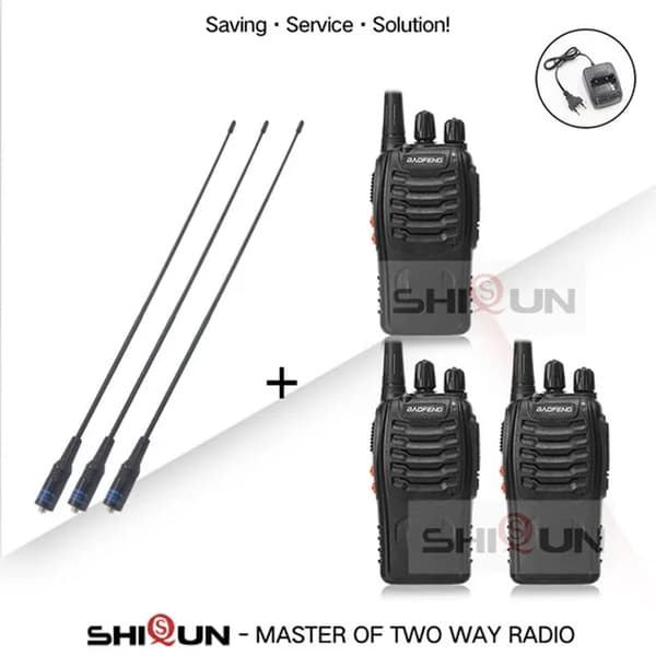 Walkie Talkie, 5W Strøm, UHF Frekvens, 3PCS-771