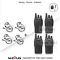 Miniatyrbillede 2 af 2: Walkie Talkie, 5W Strøm, UHF Frekvens, 4USB-4Headsets