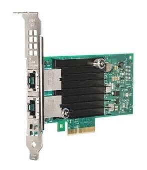 Intel Converged Network Adapter X550-T2, PCIe, Retail Grønn, Sølv