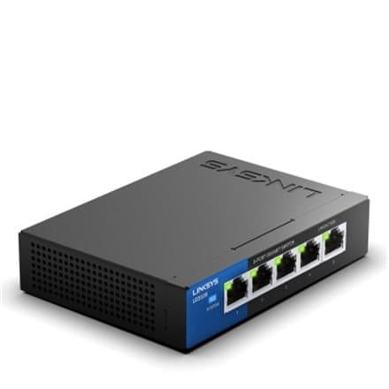 Linksys | LGS105-EU-RTL | Unmanaged Switch | 5x Port | 1Gbit/s | Retail box