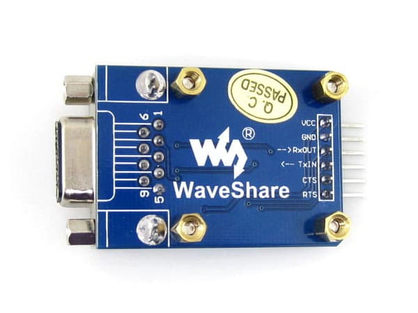 RS232 till UART TTL-omvandlare med SP3232-chip motsvarande MAX232