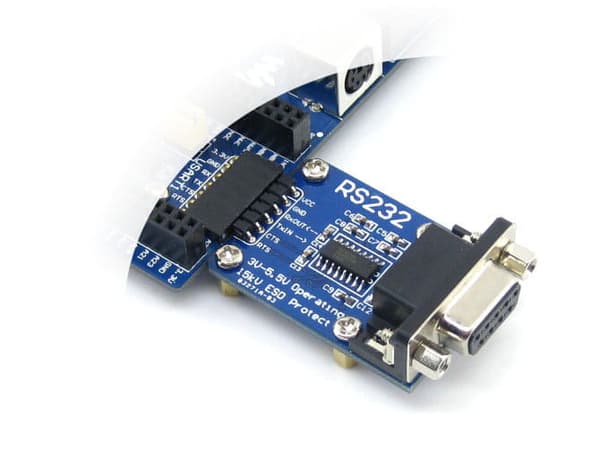 RS232 till UART TTL-omvandlare med SP3232-chip motsvarande MAX232