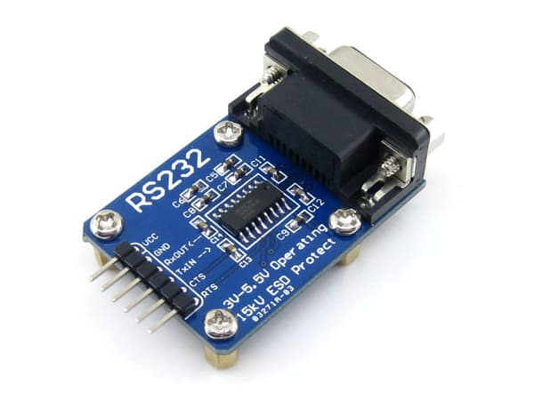 RS232 till UART TTL-omvandlare med SP3232-chip motsvarande MAX232