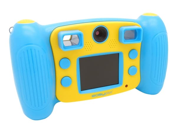 Easypix Kiddypix Galaxy - Digitalkamera - kompakt - 1.3 MP / 5.0 MP (interpolerat) - 1 080 p / 25 fps Blå, Gul