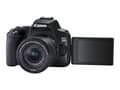 Miniatyrbild 1 av 5: Canon EOS 250D - Digitalkamera - SLR - 24.1 MP - APS-C - 4 K / 25 fps - 3x optisk zoom EF-S 18-55 mm IS STM lins - Wi-Fi, Bluetooth - svart