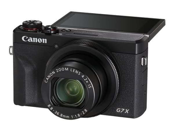 Canon PowerShot G7X Mark III Compact camera 20,1 MP CMOS 5472 x 3648 piksler Sort