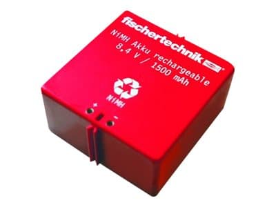 Fischertechnik PLUS Accu Set - Batterilader + AC-strømadapter + batteri - NiMH - 1500 mAh Sort, Rød