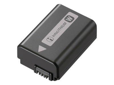 Sony NP-FW50 - Batteri - Li-Ion - 1080 mAh - for Hasselblad Lunar; Cyber-shot DSC-RX10; a6000; a6100; a6300; a6400; a6500; a7R II; a7s II