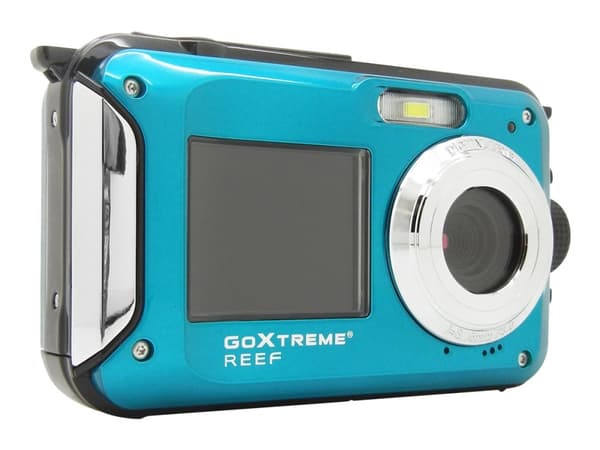 Easypix GoXtreme Reef - Digitalkamera - kompakt - 8.0 MP / 24.0 MP (interpolert) - 1080 p - under vannet inntil 3 m - blå