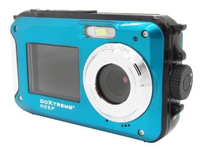Easypix GoXtreme Reef - Digitalkamera - kompakt - 8.0 MP / 24.0 MP (interpolert) - 1080 p - under vannet inntil 3 m - blå Blå