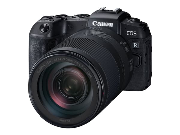 Canon EOS RP - Digitalkamera - spegellöst - 26.2 MP - Fullständig ram - 4 K / 25 fps - 10x optisk zoom RF 24-240mm F4-6.3 IS USM-objektiv - Wi-Fi, Bl