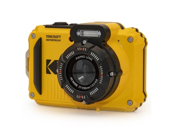 Kodak PixPro, 16 MP, 1920 x 1080 piksler, 1/2.7", BSI CMOS, 4x, Gult
