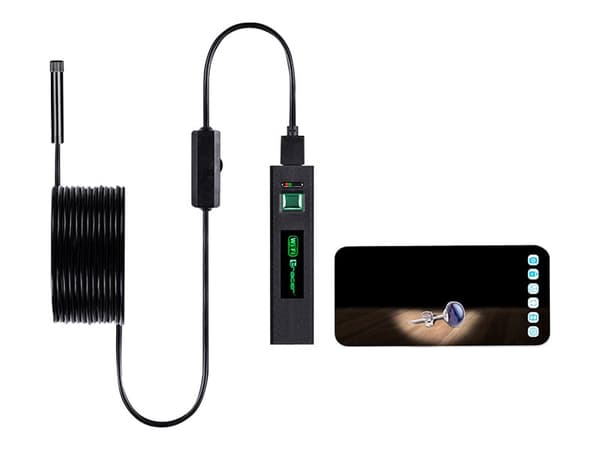 Tracer HardWire - Endoskop - handdator - vattenfast - färg - 1600 x 1200 - trådlös - Wi-Fi - USB - AVI