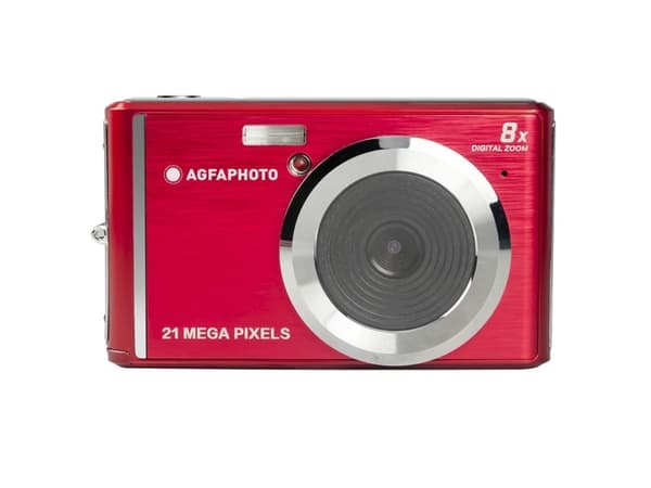 AgfaPhoto Realishot DC5200, 21 MP, 5616 x 3744 pixlar, CMOS, HD, 89 g, Röd