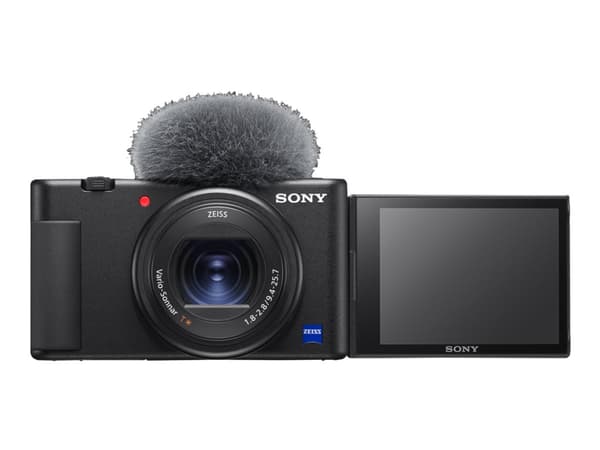 Sony ZV-1 - Digitalkamera - kompakt - 20.1 MP - 4K / 30 fps - 2.7optisk x-zoom - ZEISS - Wireless LAN - svart
