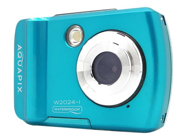 Easypix Aquapix W2024 Splash - Digitalkamera - kompakt - 5.0 MP / 16.0 MP (interpolert) - 720 p - under vannet inntil 3 m - isblå