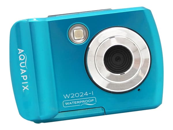 Easypix Aquapix W2024 Splash - Digitalkamera - kompakt - 5.0 MP / 16.0 MP (interpolert) - 720 p - under vannet inntil 3 m - isblå
