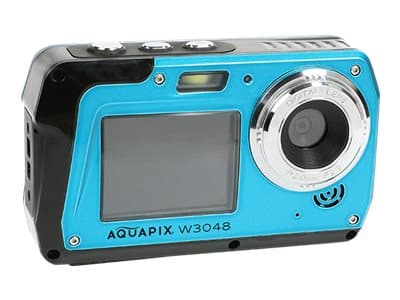 Easypix Aquapix W3048 Edge - Digitalkamera - kompakt - 13.0 MP / 48.0 MP (interpolert) - 4K / 10 fps - under vannet inntil 3 m - isblå
