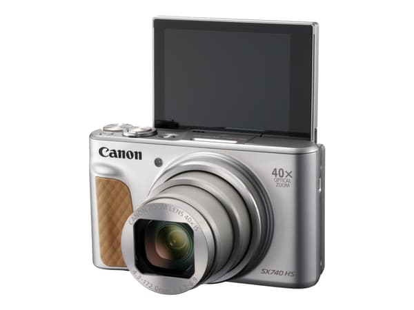 Canon PowerShot SX740 HS - Digitalkamera - kompakt - 20.3 MP - 4K / 30 fps - 40optisk x-zoom - Wireless LAN, Bluetooth - sølv