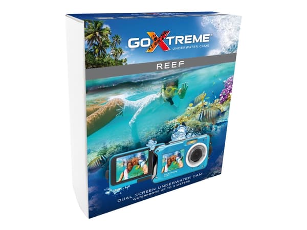 Easypix GoXtreme Reef - Digitaalikamera - kompakt - 8.0 MP / 24.0 MP (interpoleret) - 1080p - jaervands op til 3 m - blå