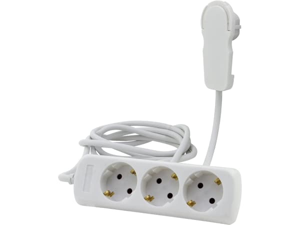 REV Multiple Socket Outlet 3-fold 2m white