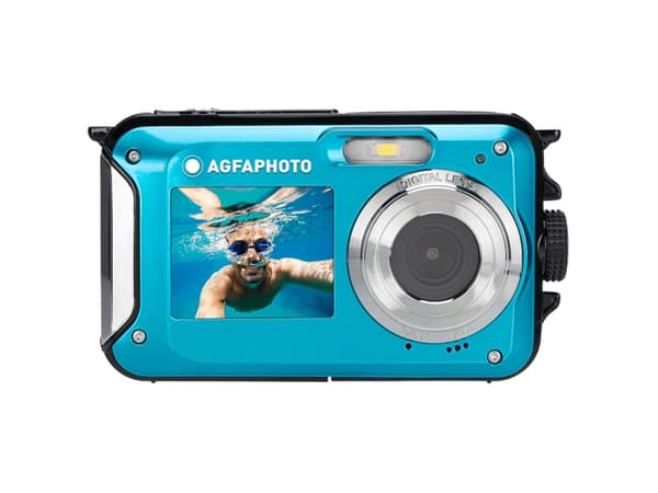 AgfaPhoto Realishot WP8000 - Digitalkamera - kompakt - 8.0 MP / 24.0 MP (interpolert) - 2,7 K - under vannet inntil 3 m - blå