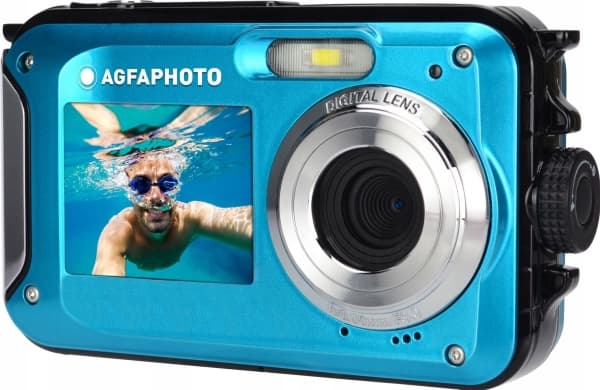 AgfaPhoto Realishot WP8000 - Digitalkamera - kompakt - 8.0 MP / 24.0 MP (interpolert) - 2,7 K - under vannet inntil 3 m - blå