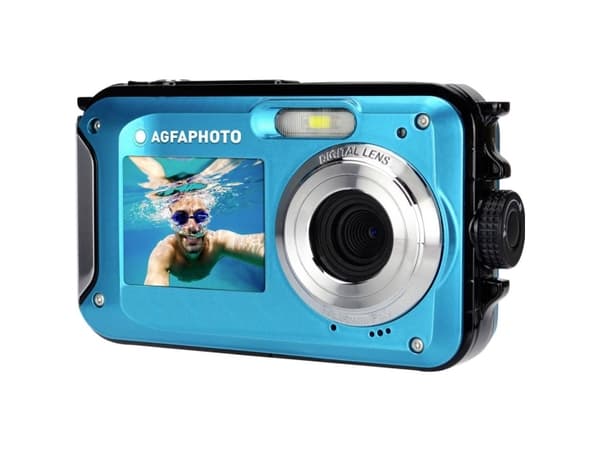 AgfaPhoto Realishot WP8000 - Digitalkamera - kompakt - 8.0 MP / 24.0 MP (interpolert) - 2,7 K - under vannet inntil 3 m - blå