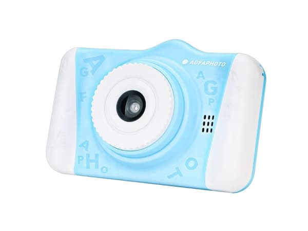 AgfaPhoto Realikids Cam 2, Digitalt kamera for barn, Engelsk, 115 g, Blå, Hvit