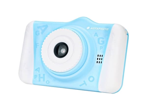 AgfaPhoto Realikids Cam 2, Digitalt kamera for barn, Engelsk, 115 g, Blå, Hvit